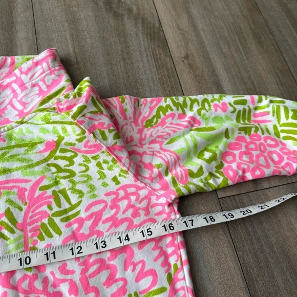 Lilly Pulitzer mock neck upf 50 captain popover long sleeve sweatshirt pink - Picture 4 of 7